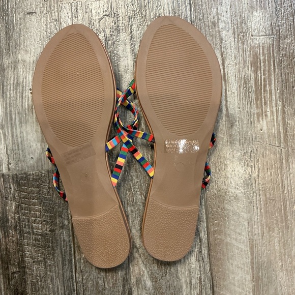 Fashion Nova Vibrant Strappy Sandals Size 10 - Picture 7 of 9